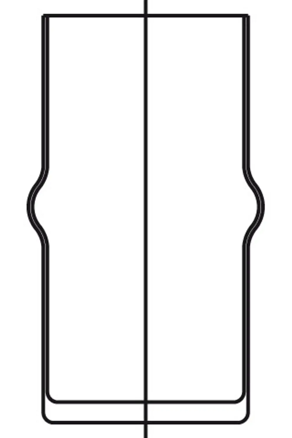 JADO Ersatzglas für Toilettenbürstengarnitur in opalglas, mit geschwungenem Design und passender Form, präsentiert von Ideal Standard.